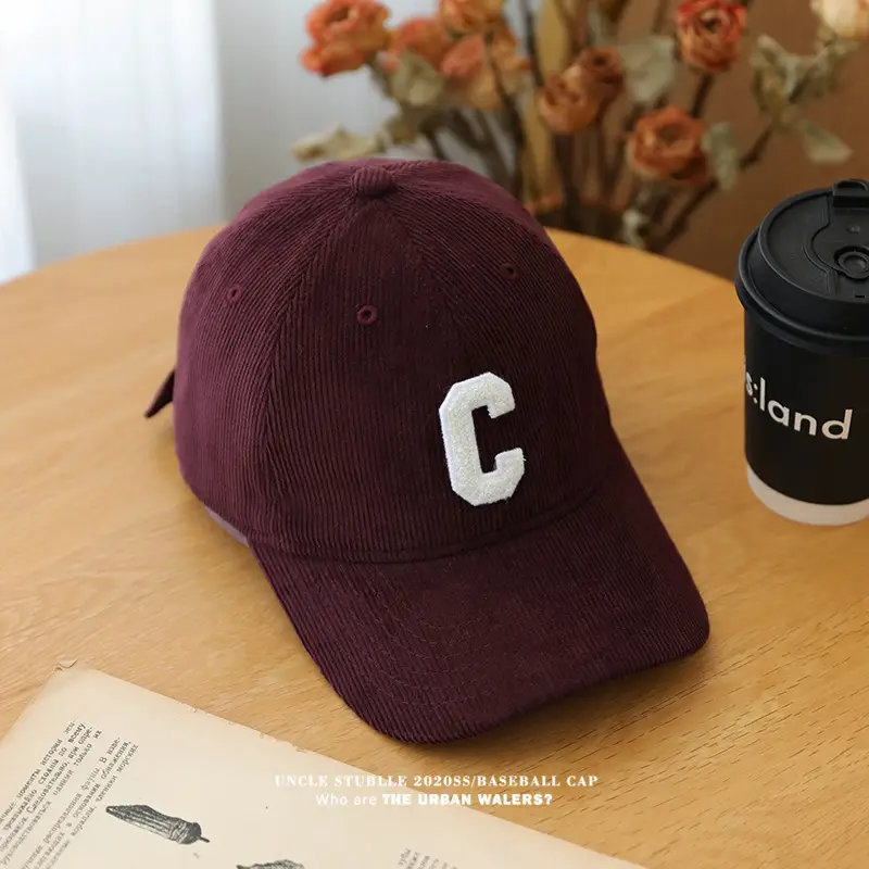Stubble Black C Logo Baseball Cap Men — feature 8
