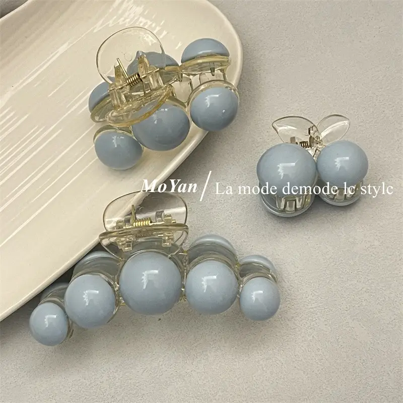 Green Beaded Hair Catch Clip for Women — feature 5