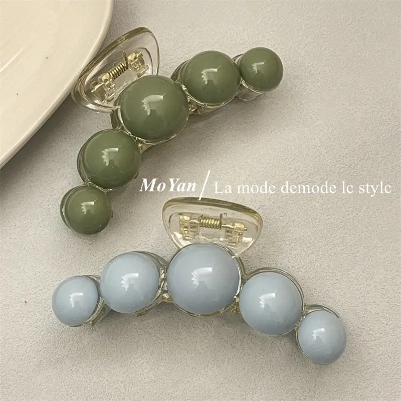 Green Beaded Hair Catch Clip for Women — feature 6