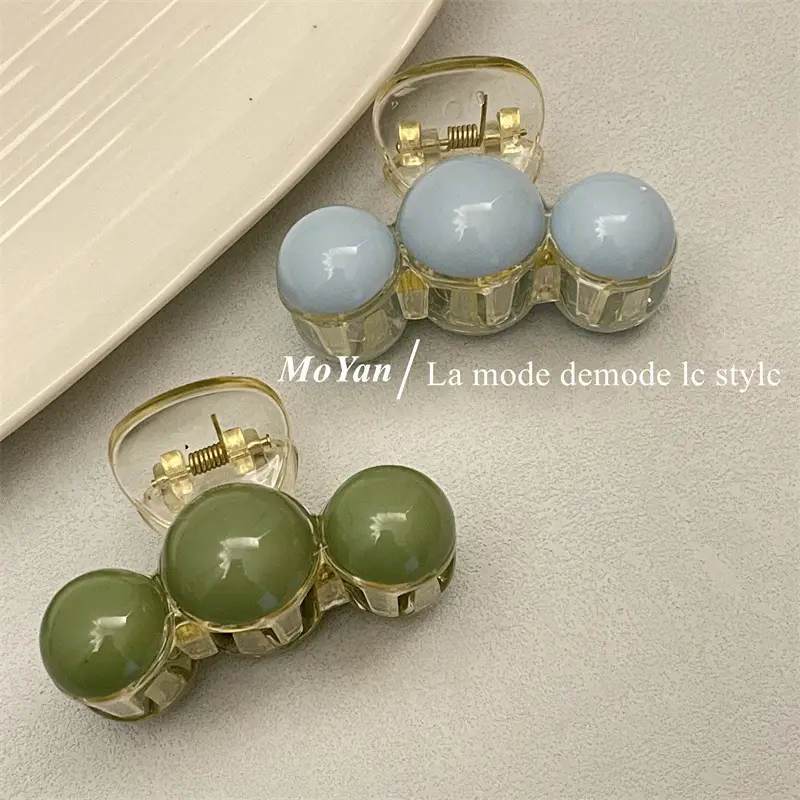 Green Beaded Hair Catch Clip for Women — feature 7