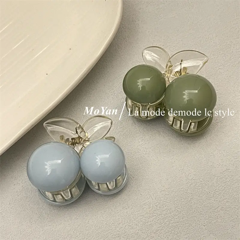 Green Beaded Hair Catch Clip for Women — feature 9
