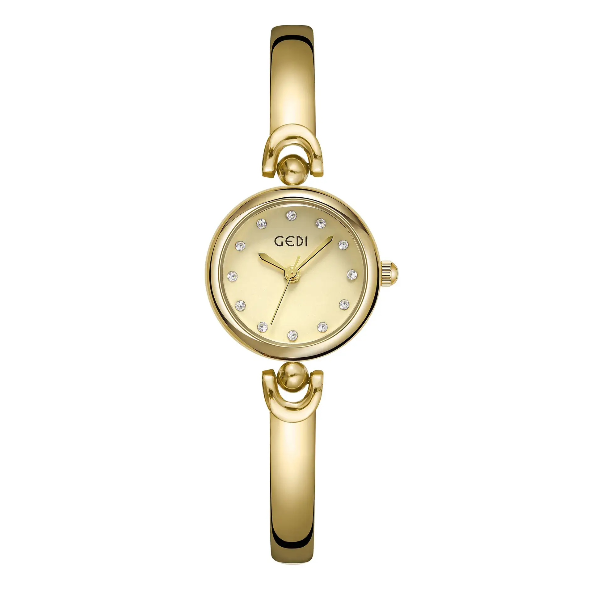 Gold Rose Gold Women's Quartz Bracelet Watch - Image 8