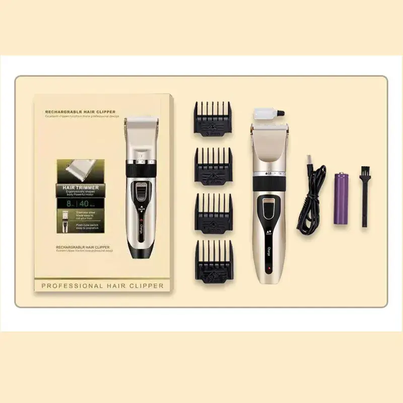 Professional Electric Hair Clipper Rechargeable with 12 Blades - Image 4