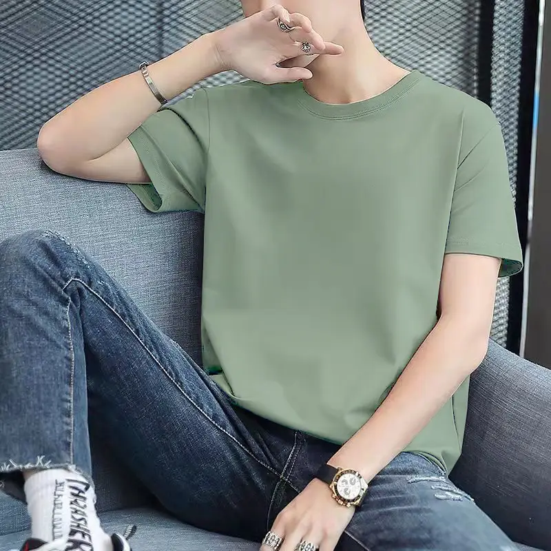 Men Red Slim Fit T-Shirt Round Neck - Image 10