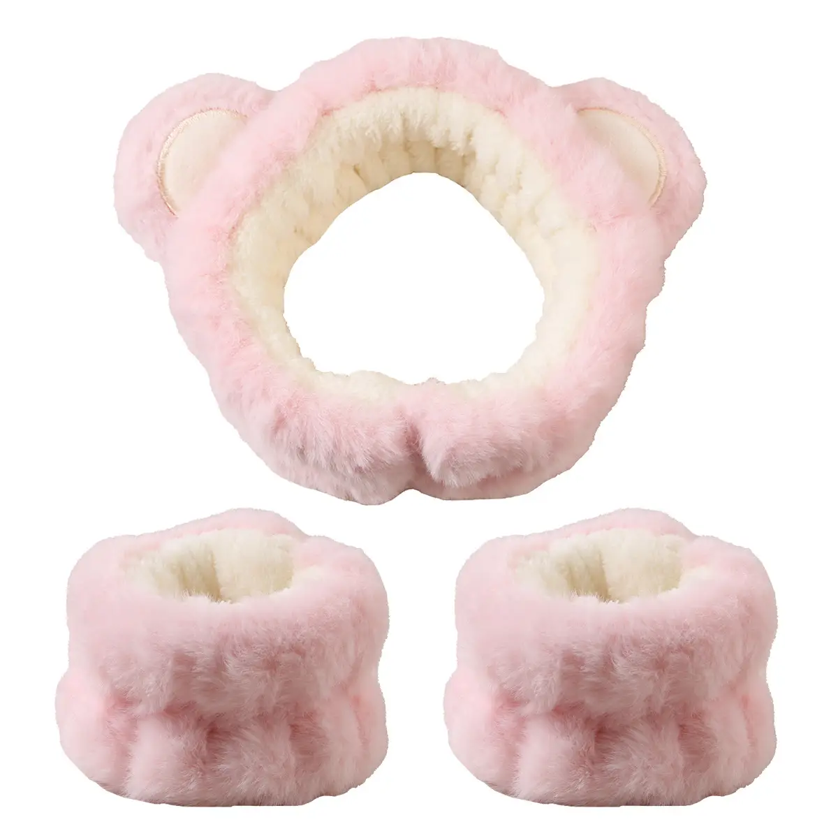 Women's Faux Fur Bow Headbands Set of 2 - Image 12