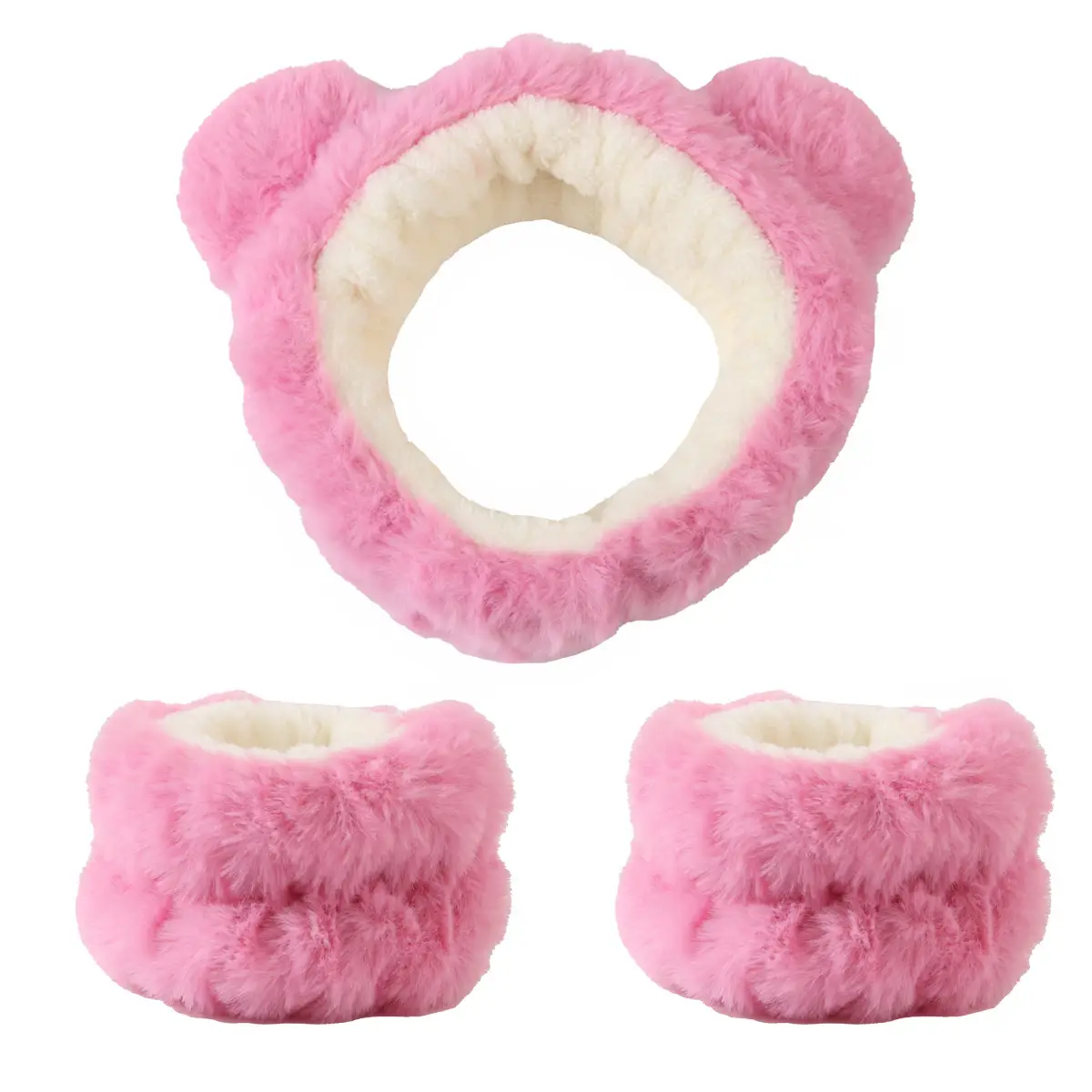 Women's Faux Fur Bow Headbands Set of 2 - Image 13