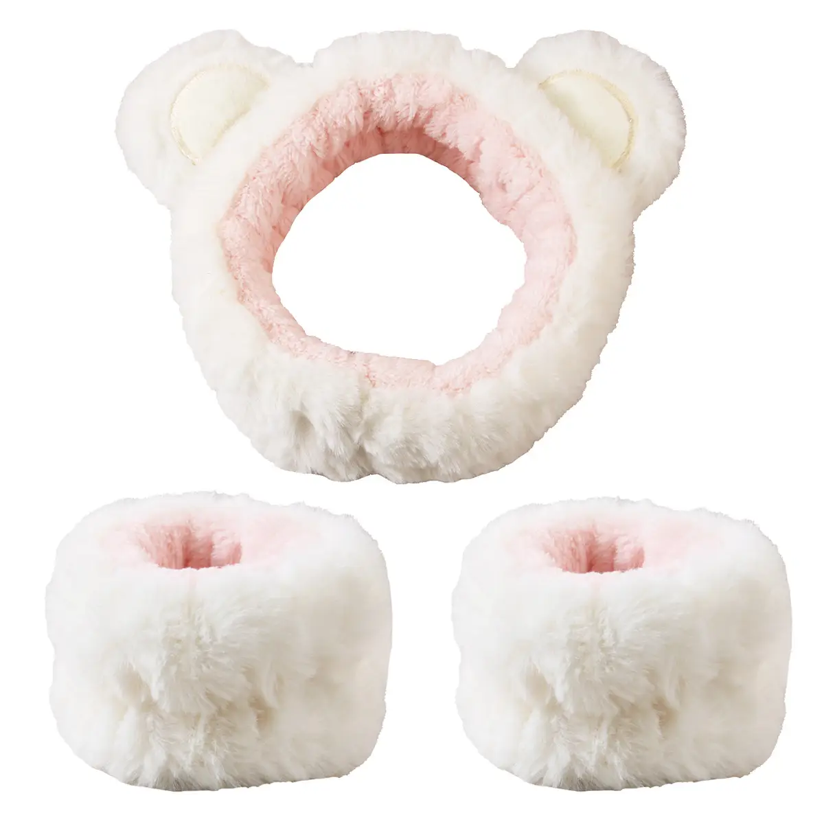 Women's Faux Fur Bow Headbands Set of 2 - Image 14