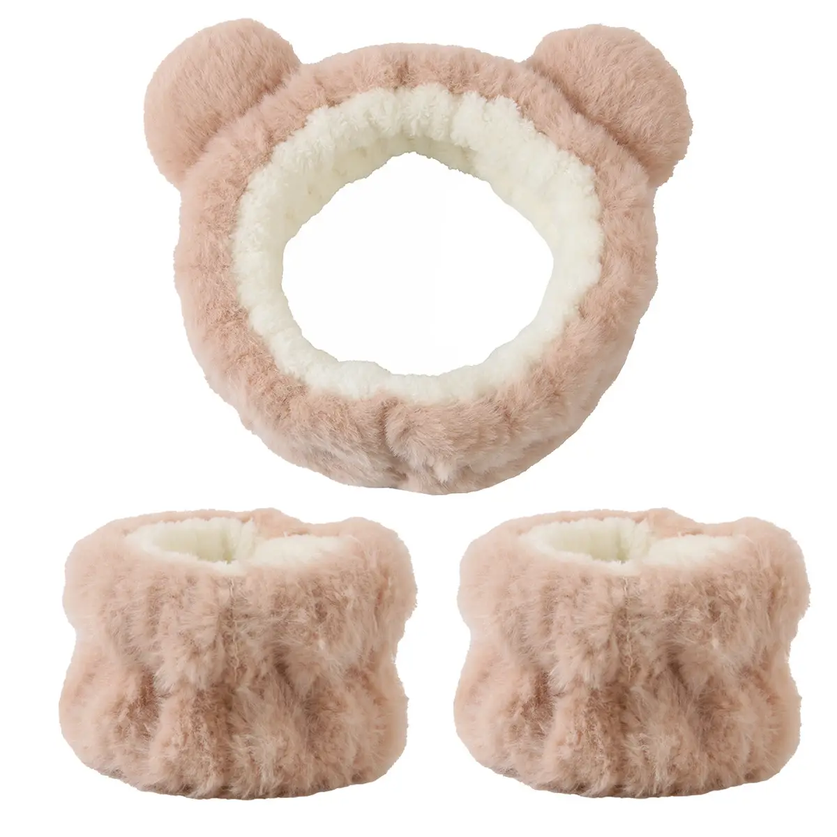 Women's Faux Fur Bow Headbands Set of 2 - Image 15