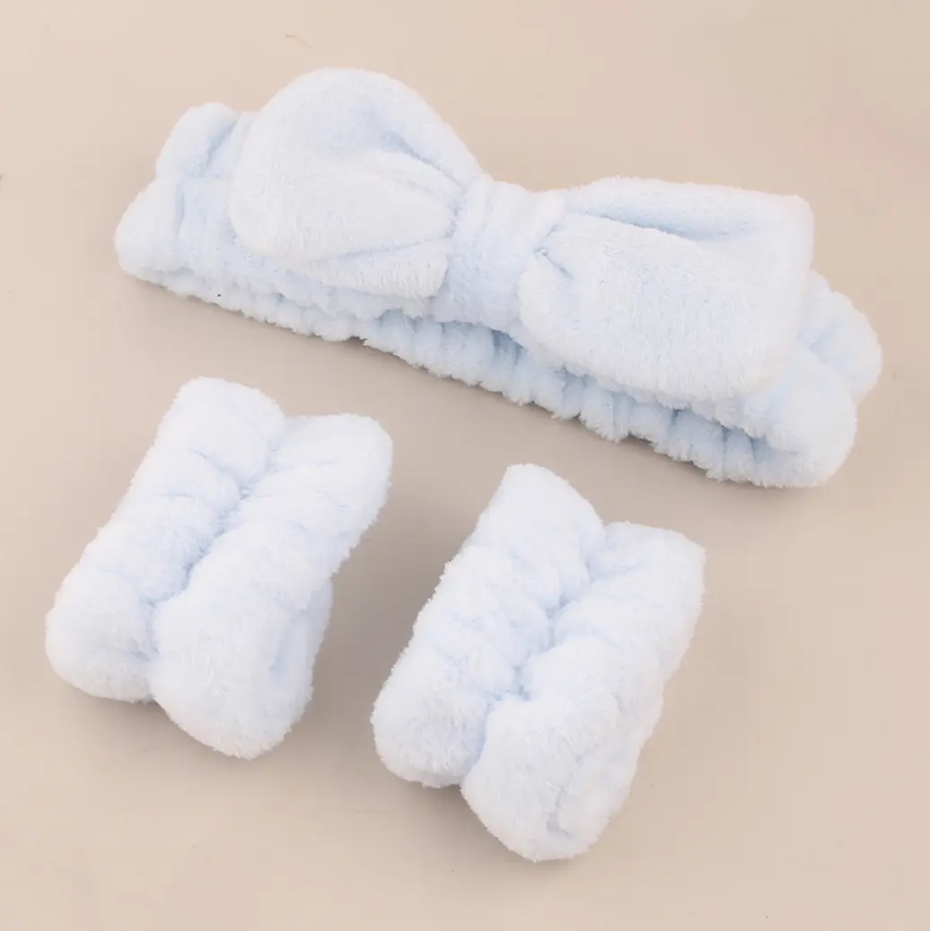 Women's Faux Fur Bow Headbands Set of 2 - Image 20