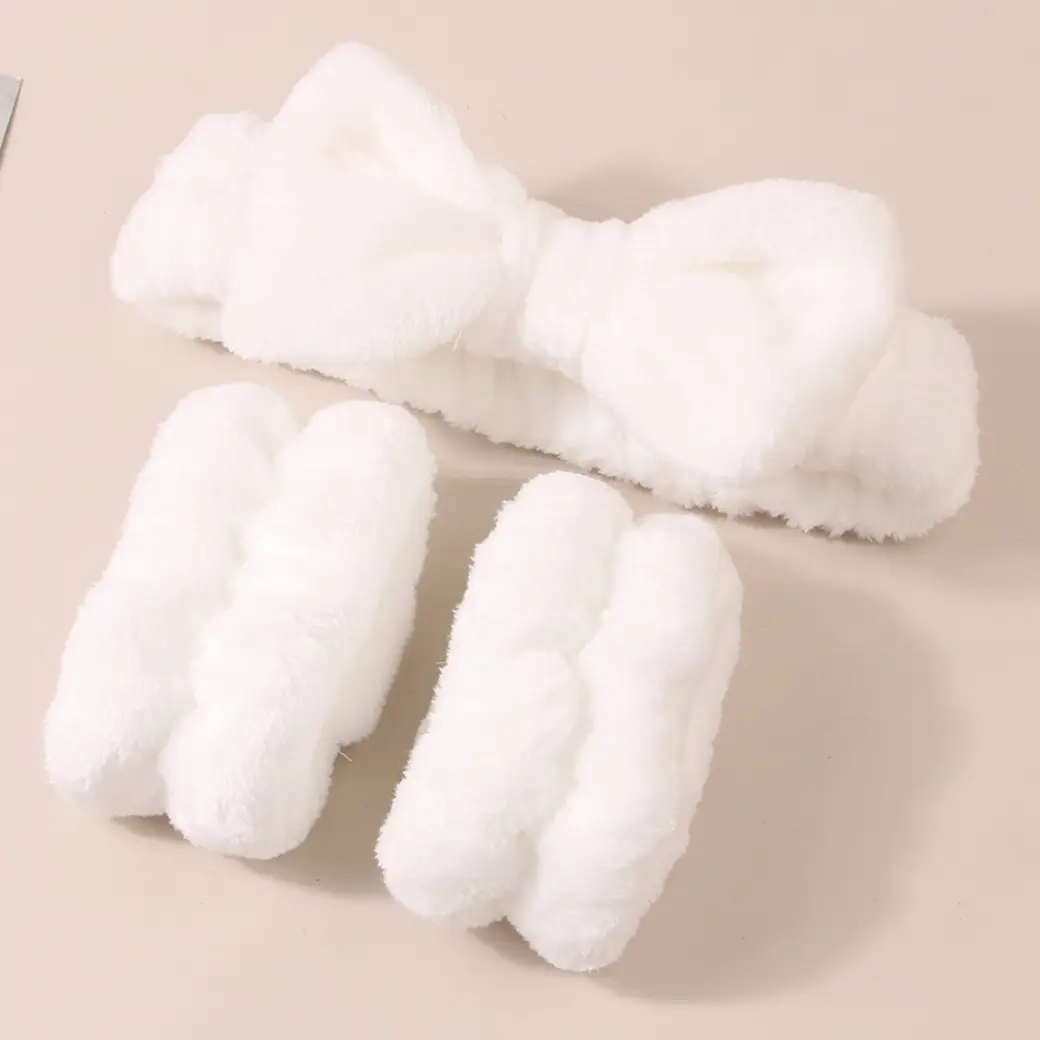 Women's Faux Fur Bow Headbands Set of 2 - Image 22
