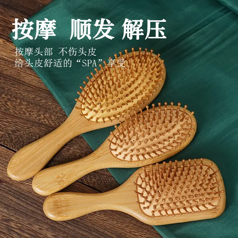 Mini Wooden Air Massage Comb for Women - Image 4