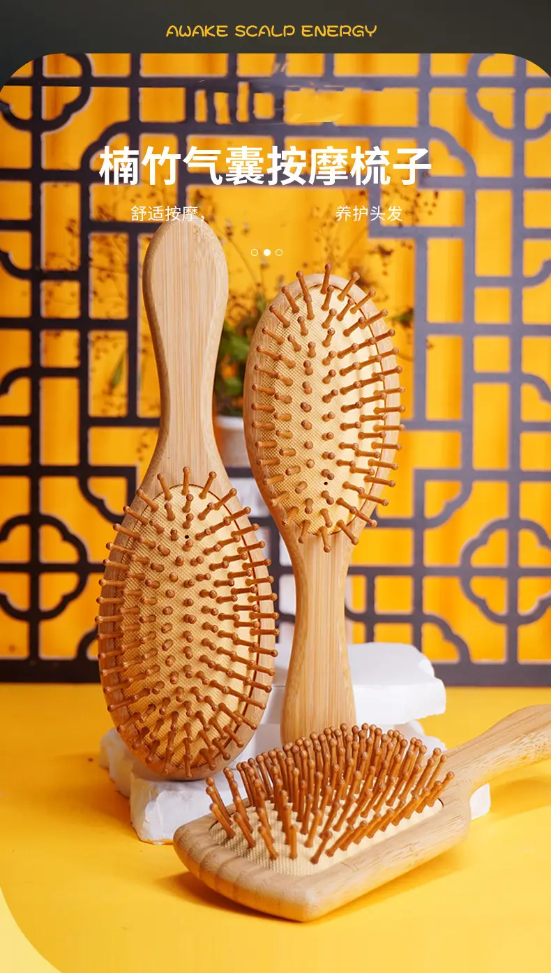 Mini Wooden Air Massage Comb for Women — feature 2