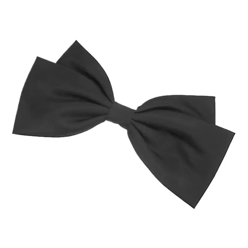 Black Bow Hair Clip for Women Large Spring Clip - Image 6