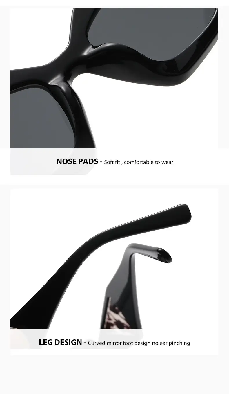 Men & Women European Sunglasses Black Rhinestone Fashion — feature 18
