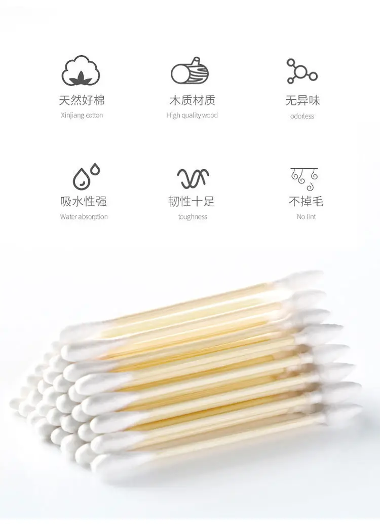 Double-Headed Cotton Ear Popping Swabs 100 Pack — feature 2