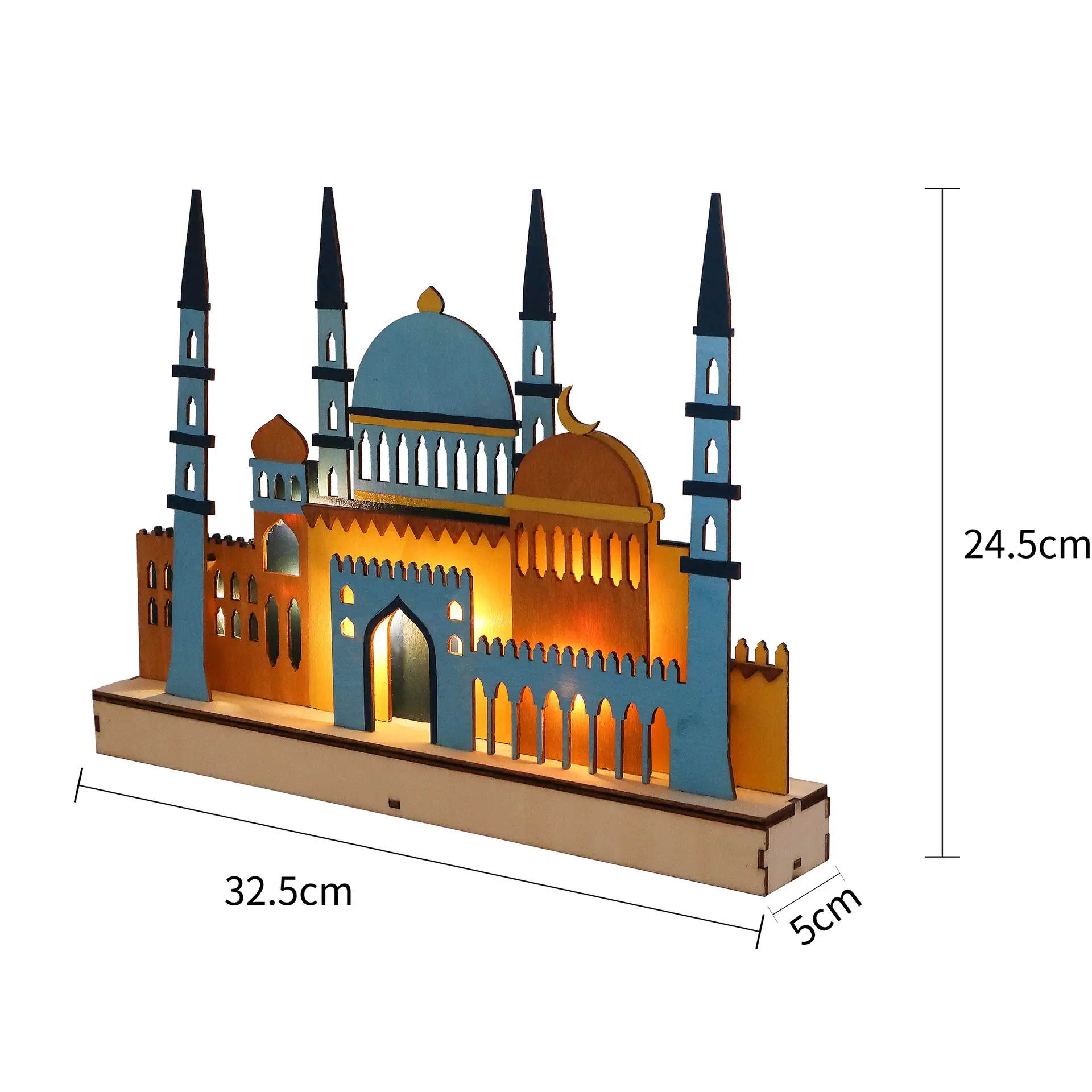 Wooden Islamic Mosque Lamp for Bedroom Decor - Image 6