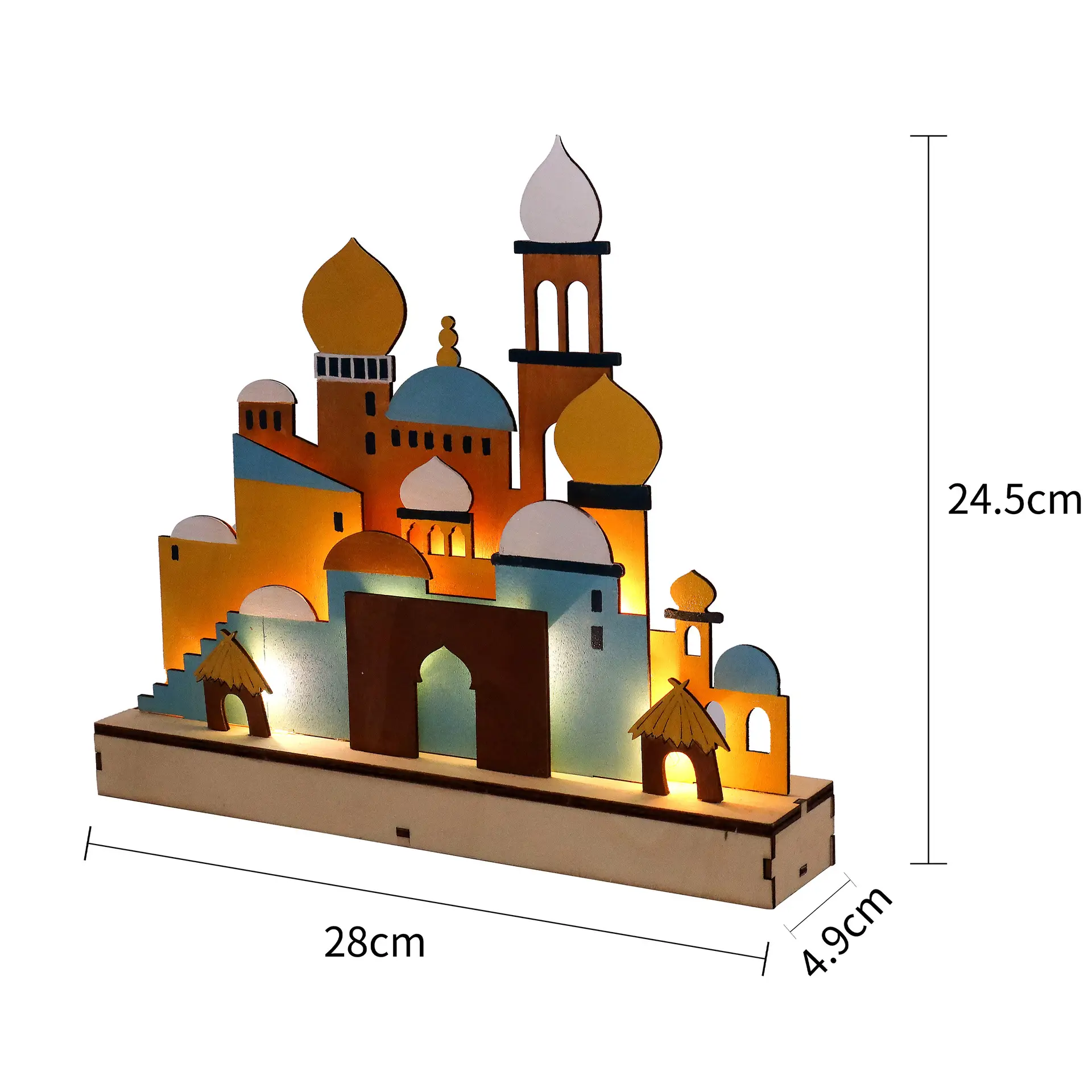 Wooden Islamic Mosque Lamp for Bedroom Decor - Image 7