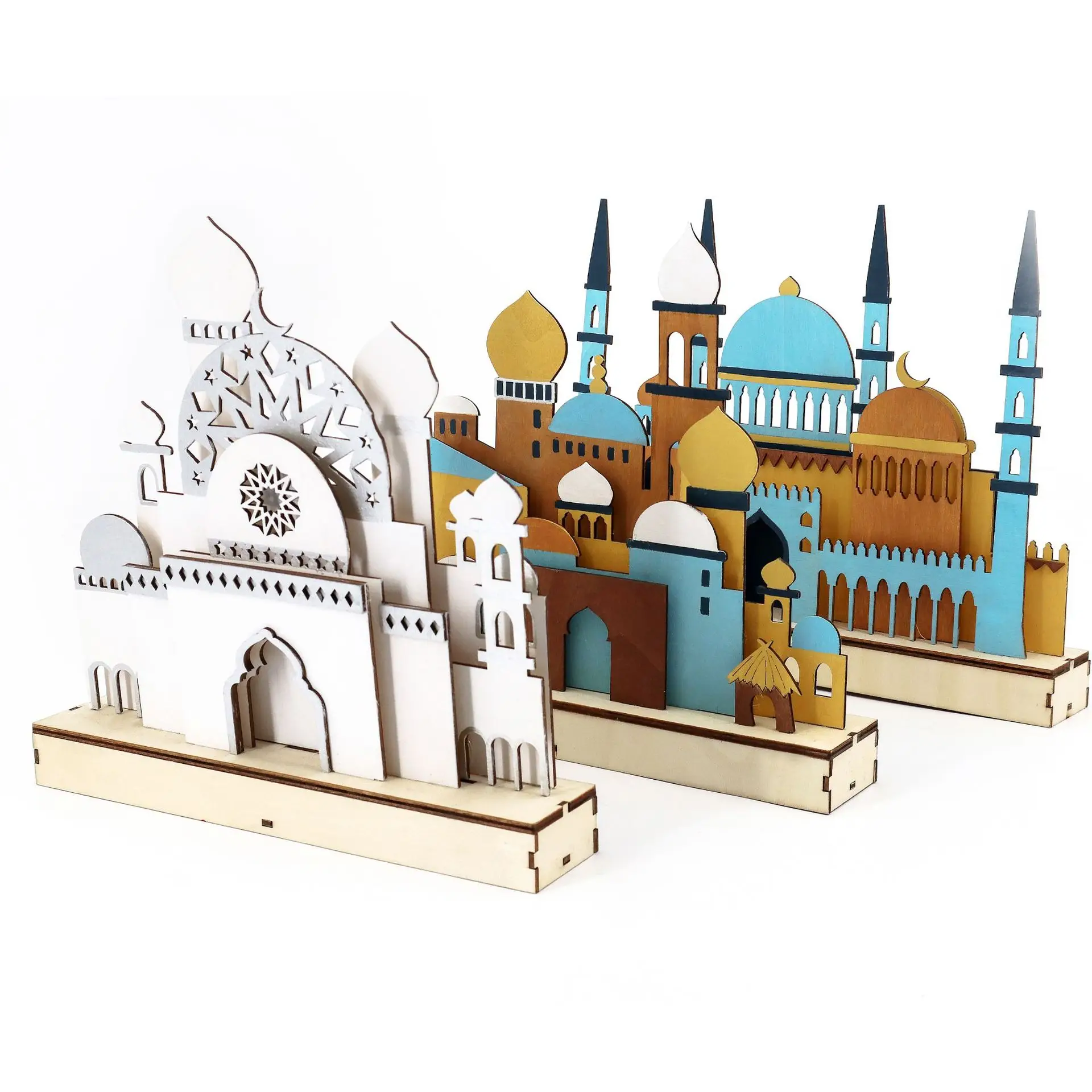 Wooden Islamic Mosque Lamp for Bedroom Decor - Image 9