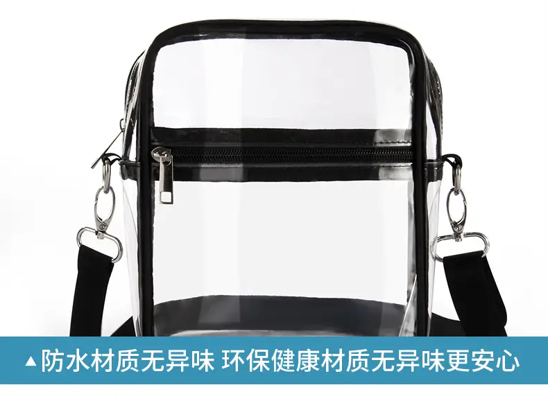 PVC Transparent Mobile Phone Messenger Bag Women's Multi-function Shoulder Bag Sports Fitness Mobile Phone Storage Bag Adjustable — feature 19
