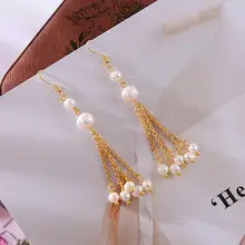 S925 Silver Pin Earrings with Natural Stone Tassel Women — feature 19