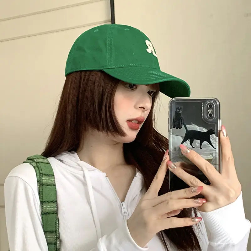 Green Women's Pink Baseball Cap with Logo Spring Autumn - Image 14