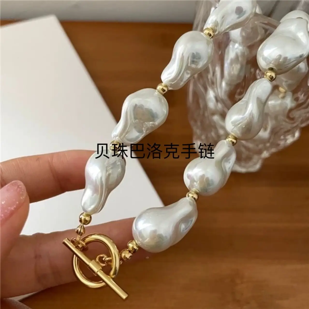 2022 New Year's Birth Year Pearl Buckle Necklace - Image 3
