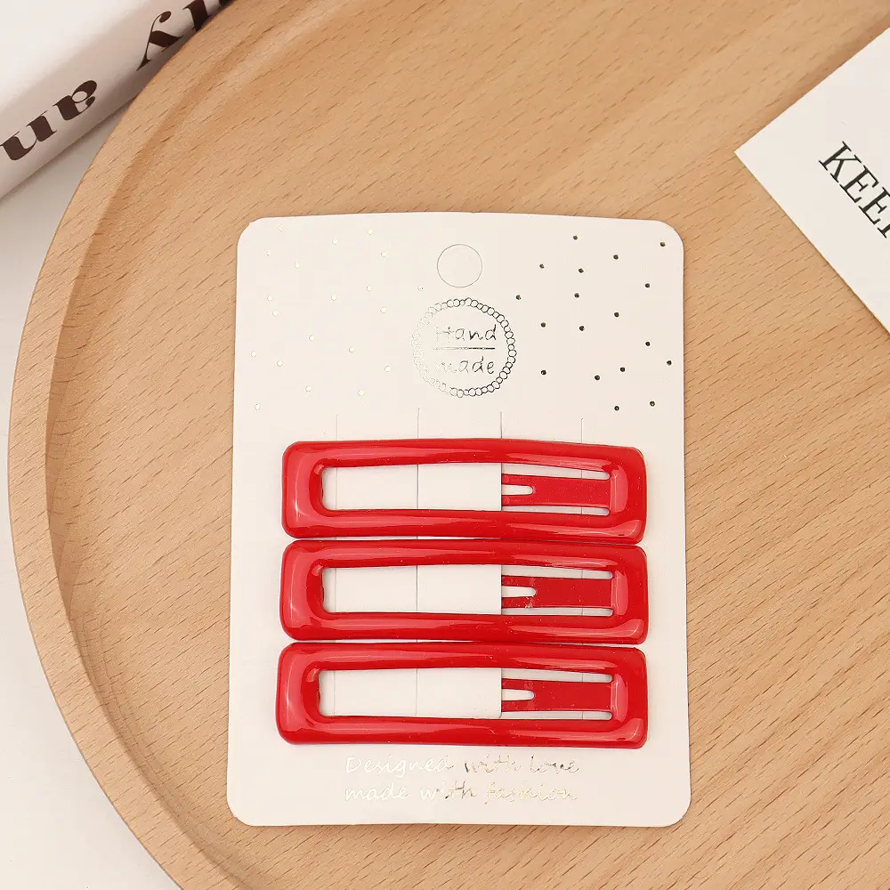 Red Cross-Border Hair Clips for Girls - Image 12