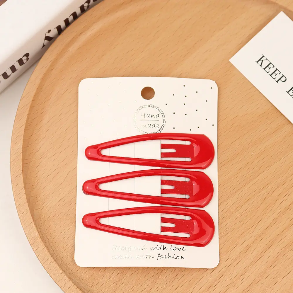 Red Cross-Border Hair Clips for Girls - Image 13