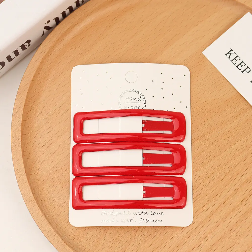 Red Cross-Border Hair Clips for Girls - Image 14