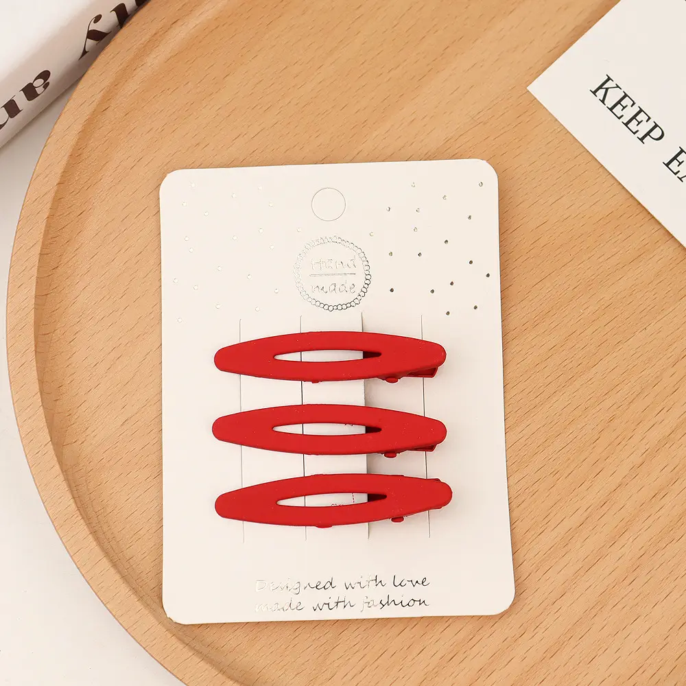Red Cross-Border Hair Clips for Girls - Image 6