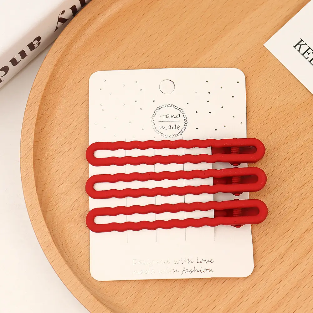 Red Cross-Border Hair Clips for Girls - Image 7