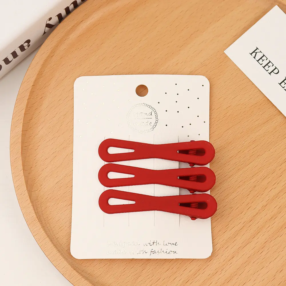 Red Cross-Border Hair Clips for Girls - Image 8