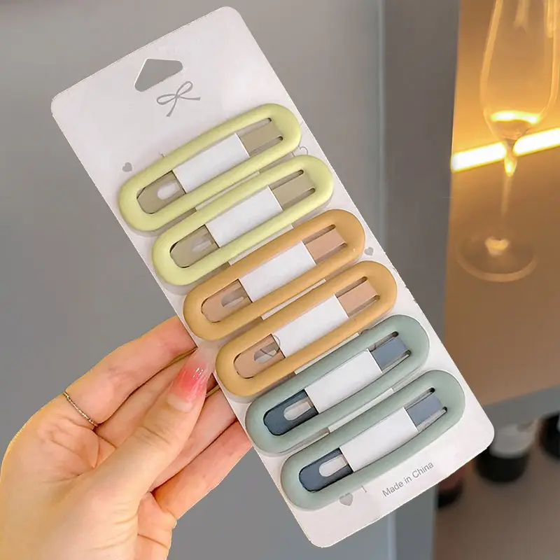 New Morandi Color Series BB Clip for Women's Hair