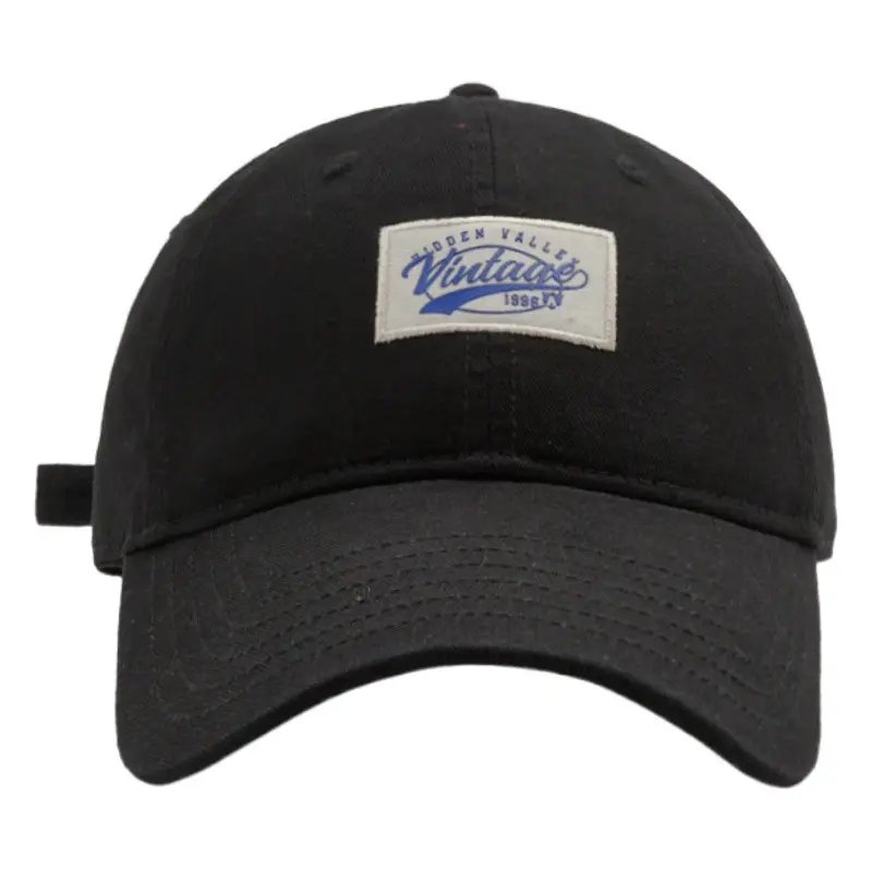 Men's Maroon Korean Style Baseball Cap Spring Summer