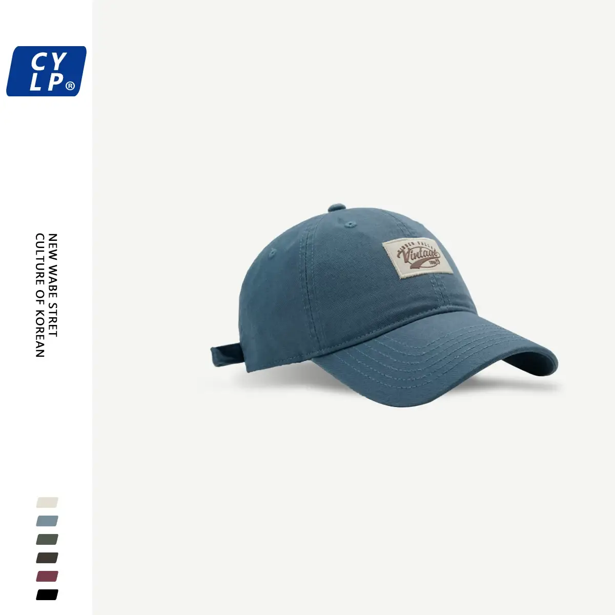 Men's Maroon Korean Style Baseball Cap Spring Summer — feature 14