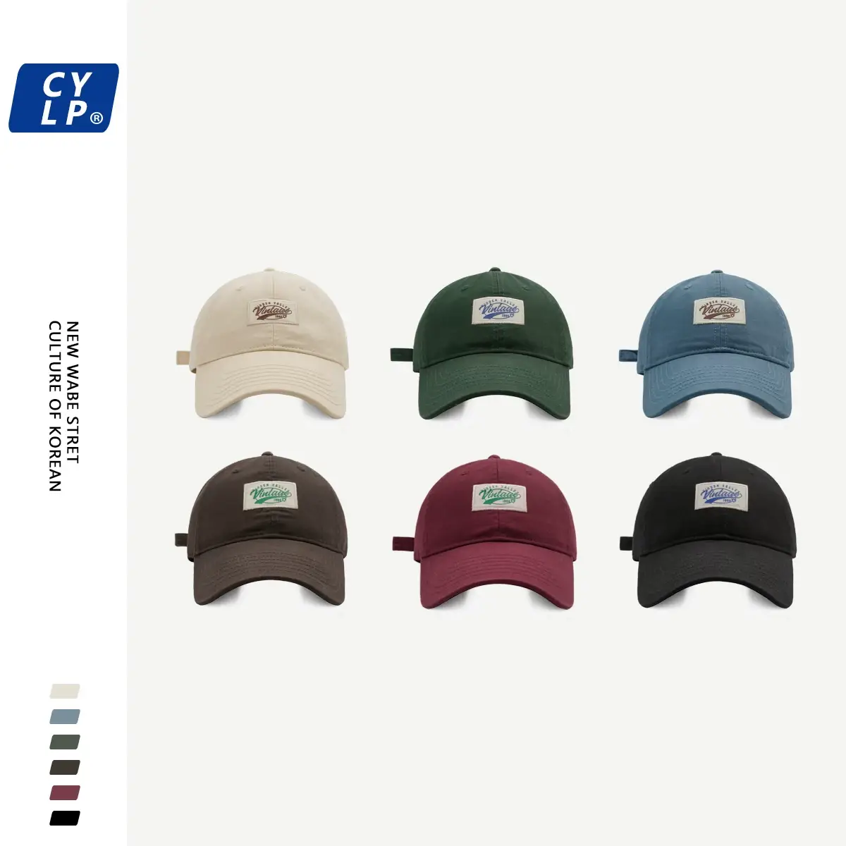 Men's Maroon Korean Style Baseball Cap Spring Summer — feature 2