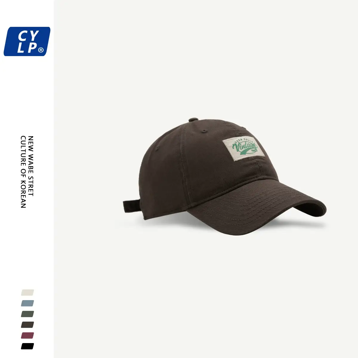 Men's Maroon Korean Style Baseball Cap Spring Summer — feature 4