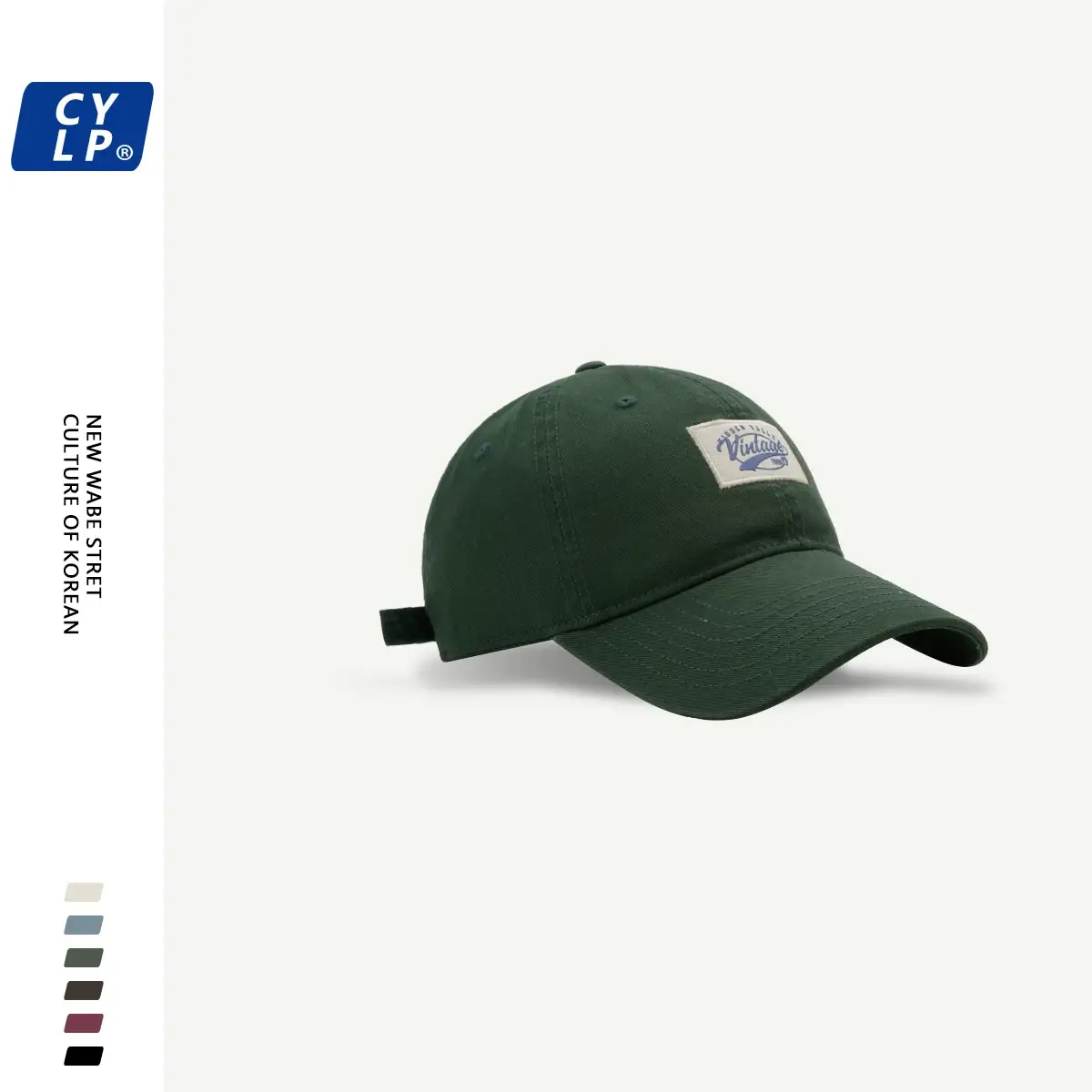 Men's Maroon Korean Style Baseball Cap Spring Summer — feature 6