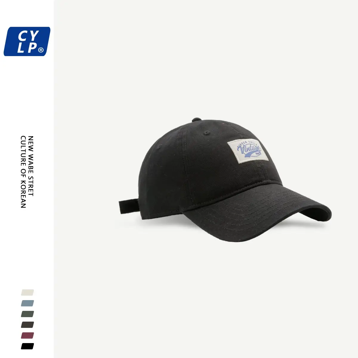 Men's Maroon Korean Style Baseball Cap Spring Summer — feature 8