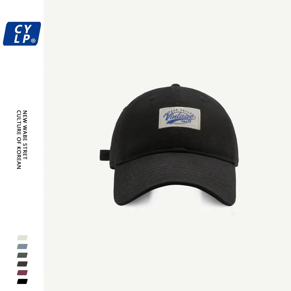 Men's Maroon Korean Style Baseball Cap Spring Summer — feature 9