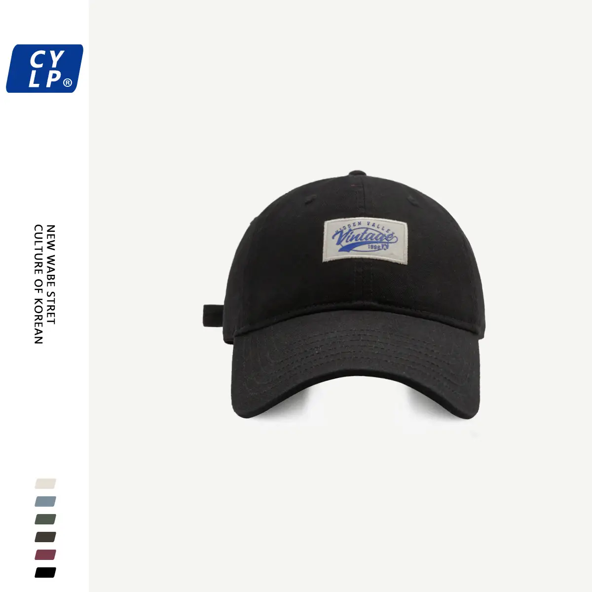 Men's Maroon Korean Style Baseball Cap Spring Summer - Image 2