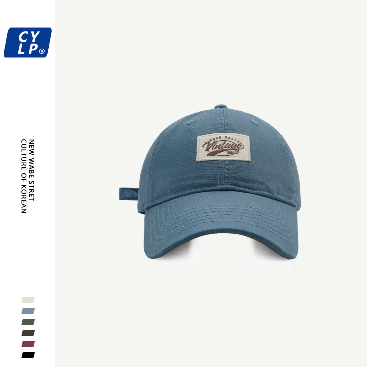 Men's Maroon Korean Style Baseball Cap Spring Summer - Image 4