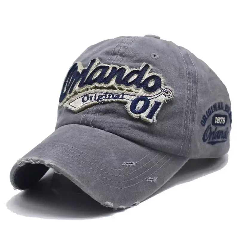 Vintage Ripped Cap "Wando Original" Embroidered — feature 18