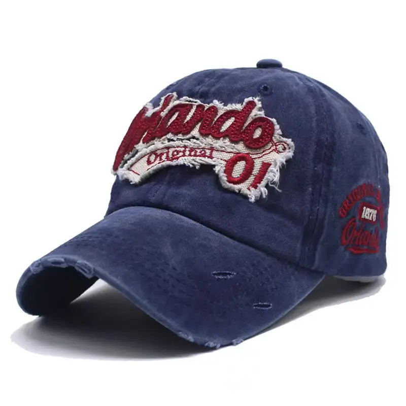 Vintage Ripped Cap "Wando Original" Embroidered - Image 3
