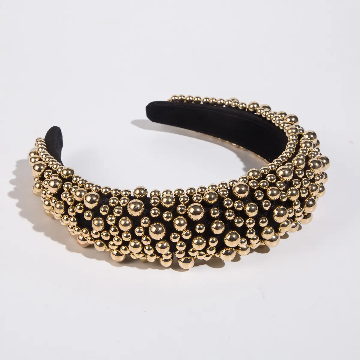 Elegant Pearl Beaded Hairbands in Pink, Red, Black, White - Image 3