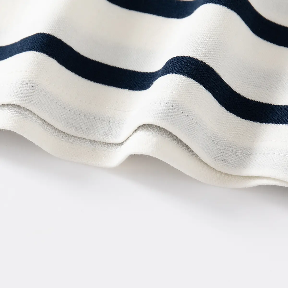 Handmade Black & White Striped Boys Polo Shirt Long Sleeve Spring Outing Casual T-Shirt - Image 6