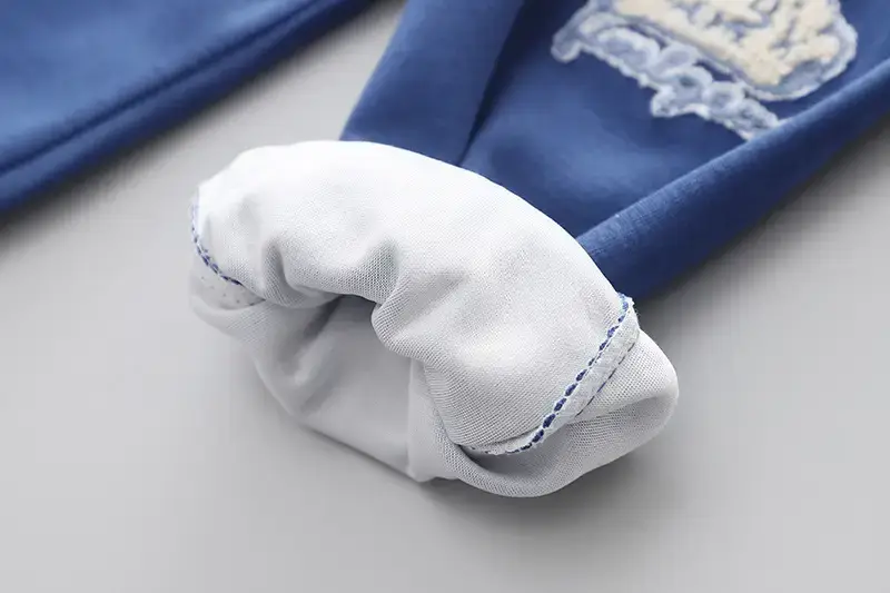 Boys Striped Sweatshirt Set Blue White Kids 2-Piece — feature 14