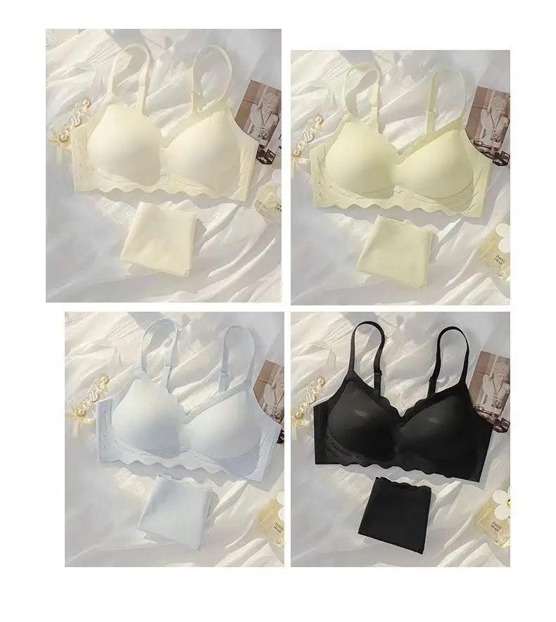 Angel's Heart Traceless Underwear Women's Big Chest Shows Small Chest Gather-up Breast Anti-sagging Girls' Sports Bra Thin — feature 15