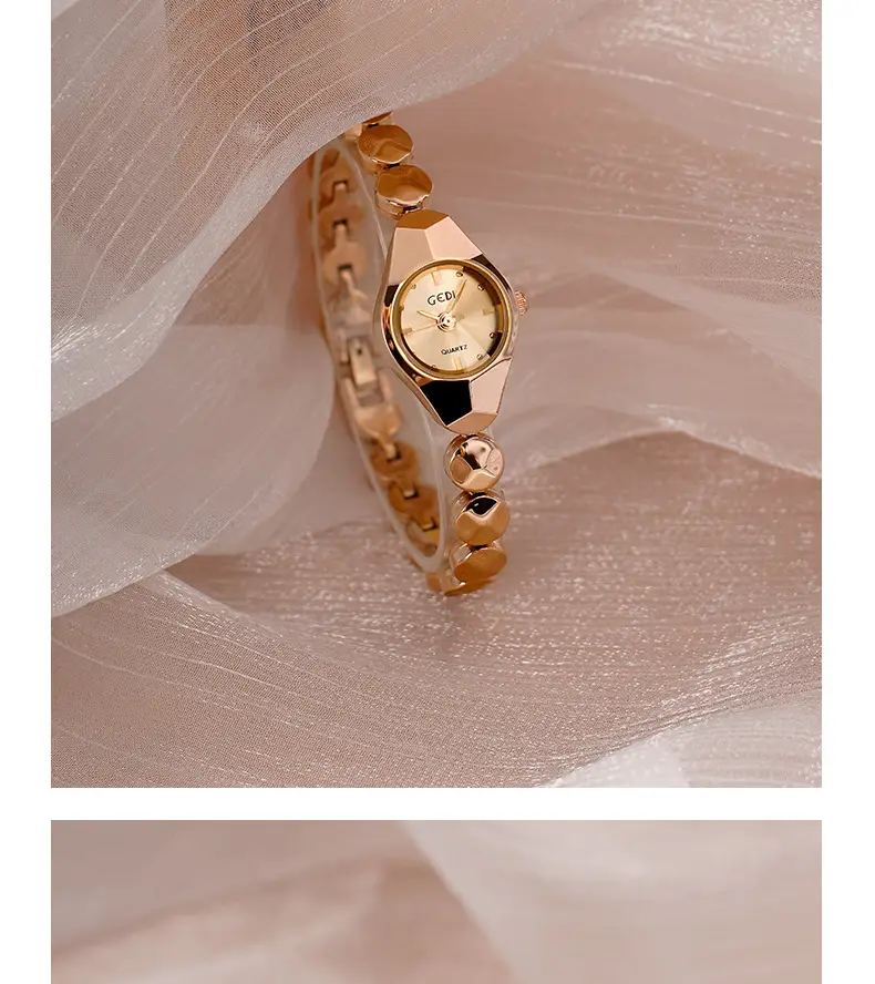 Women's Gedi Quartz Bracelet Watch Silver Water Resistant — feature 12
