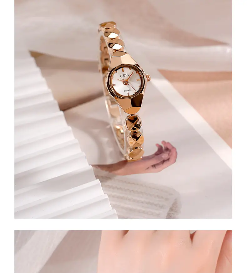 Women's Gedi Quartz Bracelet Watch Silver Water Resistant — feature 13